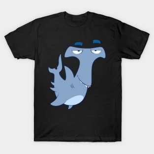 Cute Cartoon Hammer Shark T-Shirt